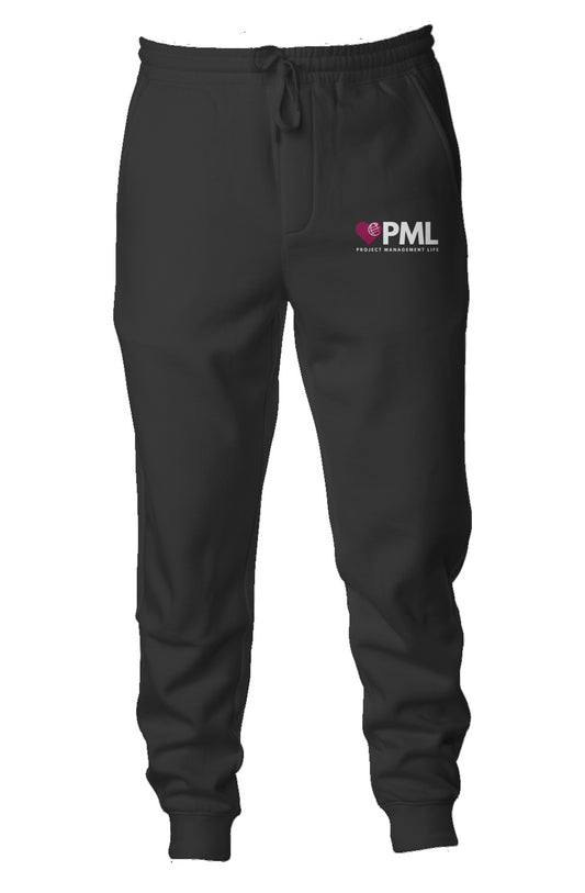 Men's Midweight Fleece PML Jogger Pants - "Baseline Black"