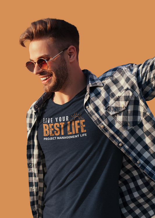 Men's PML Live Your Best Life Tee - Navigation Navy