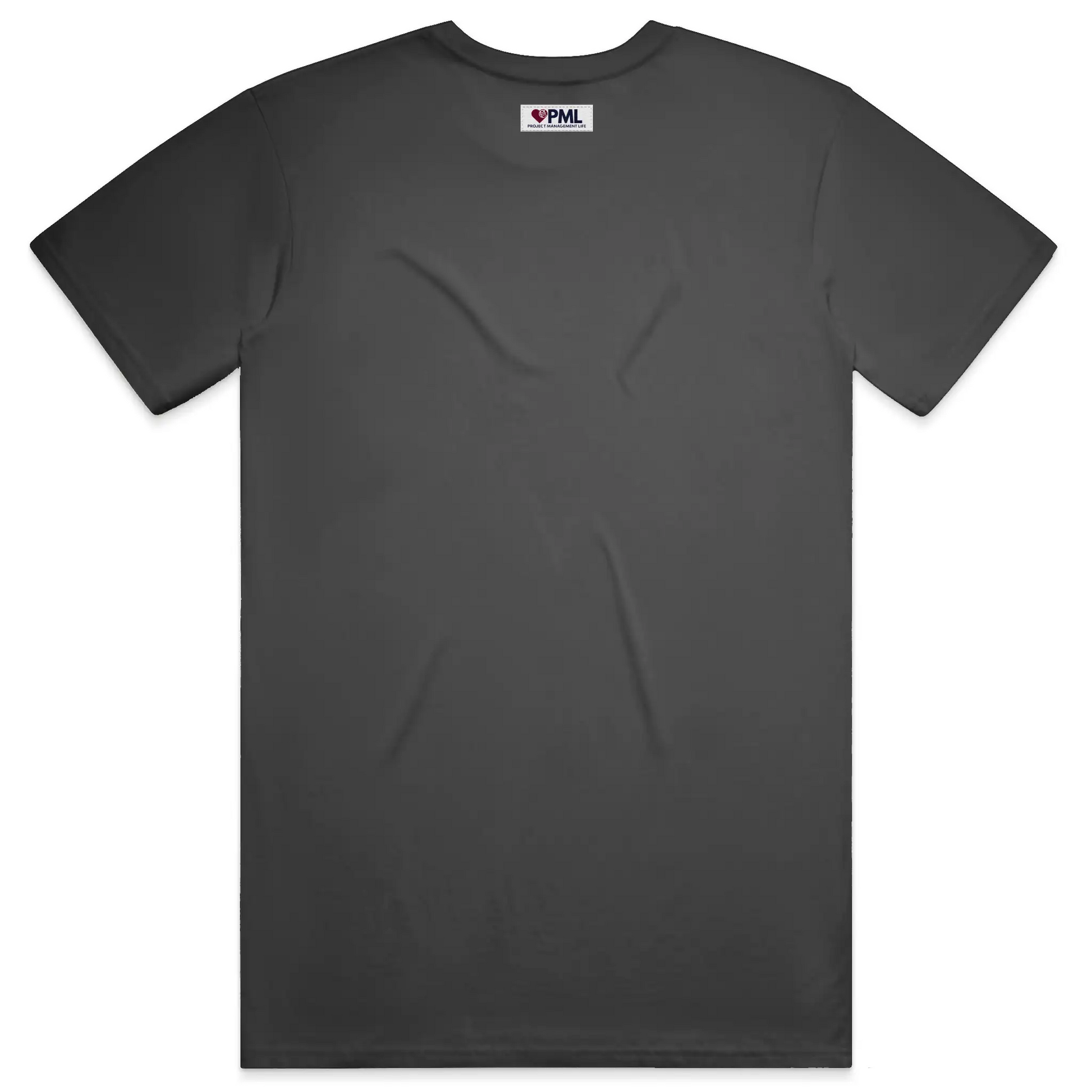 PML Men's T-Shirt Back View - Baseline Black
