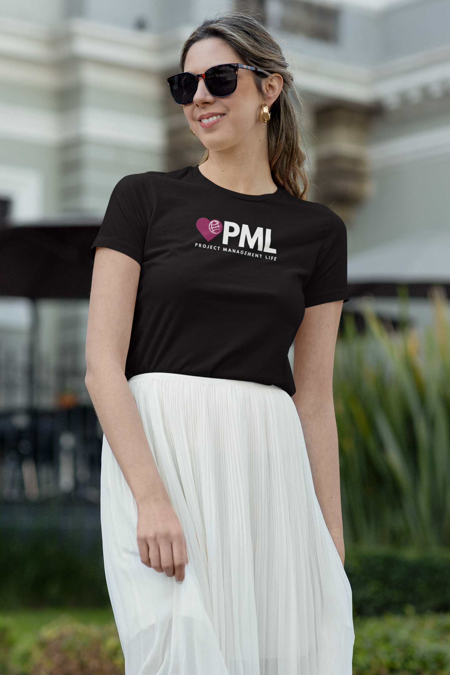Women's PML Fitted Soft Tee - "Baseline Black"