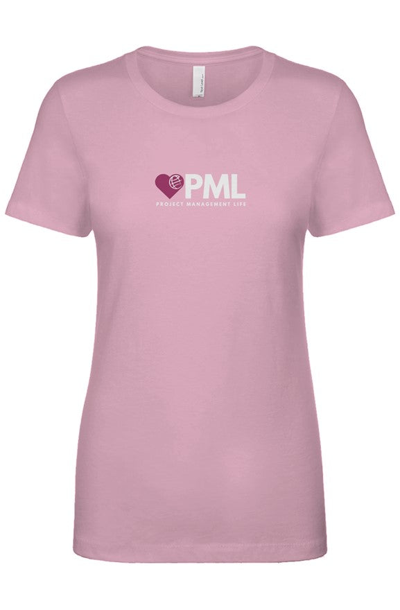 PML Women's Fitted Soft Cotton Tee - Project Pink