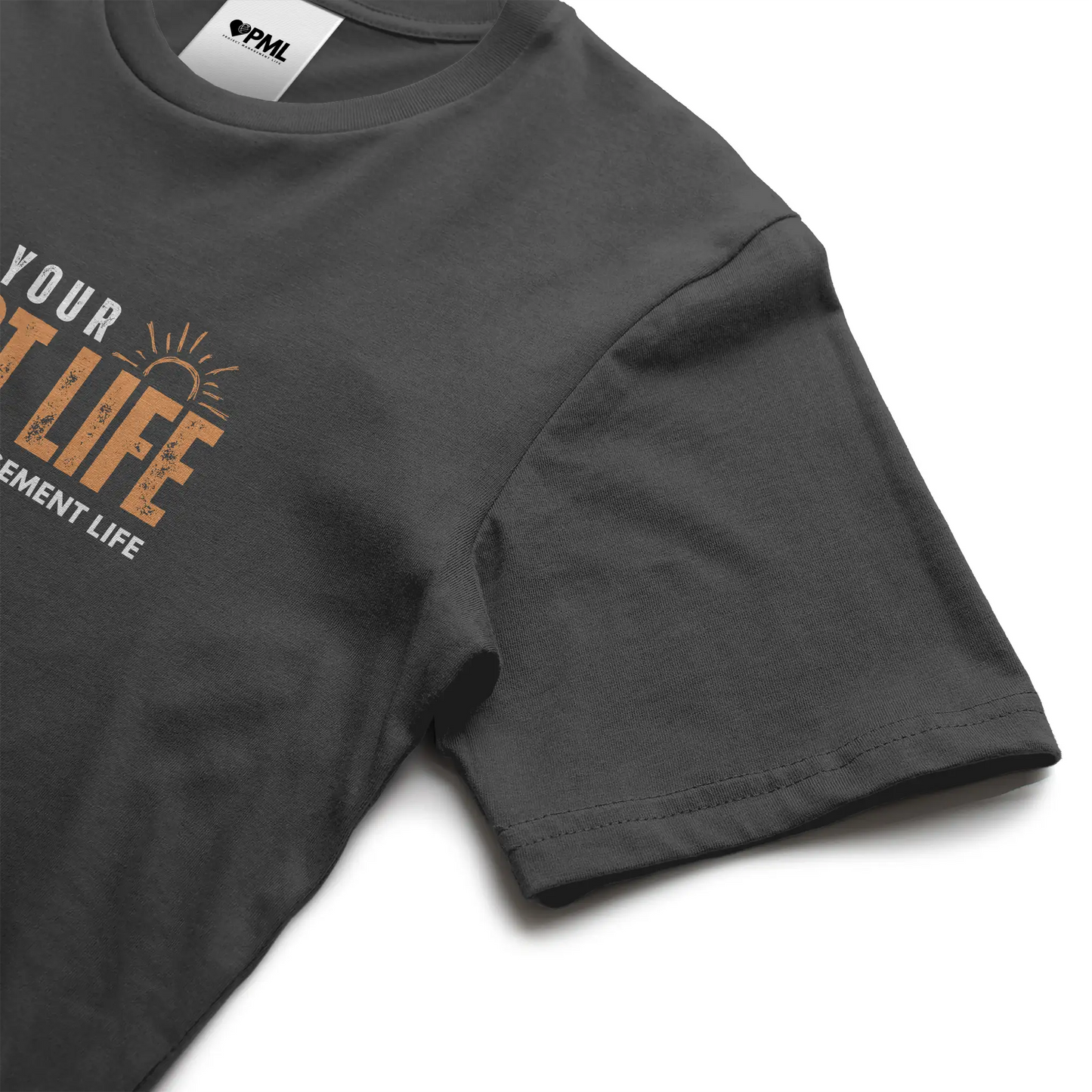 Men's "Live Your Best Life" Soft Style Tee - "Baseline Black