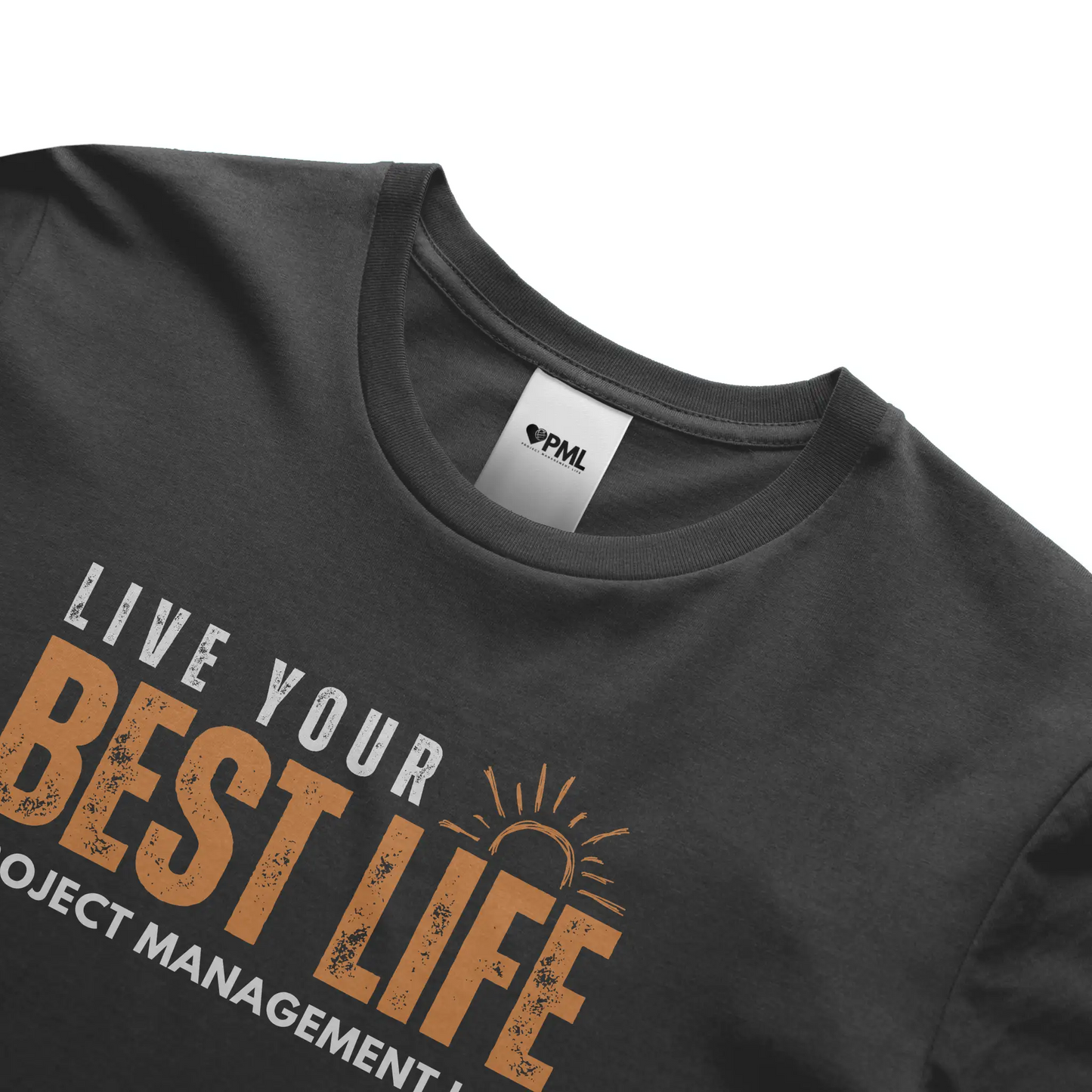 Men's "Live Your Best Life" Soft Style Tee - "Baseline Black