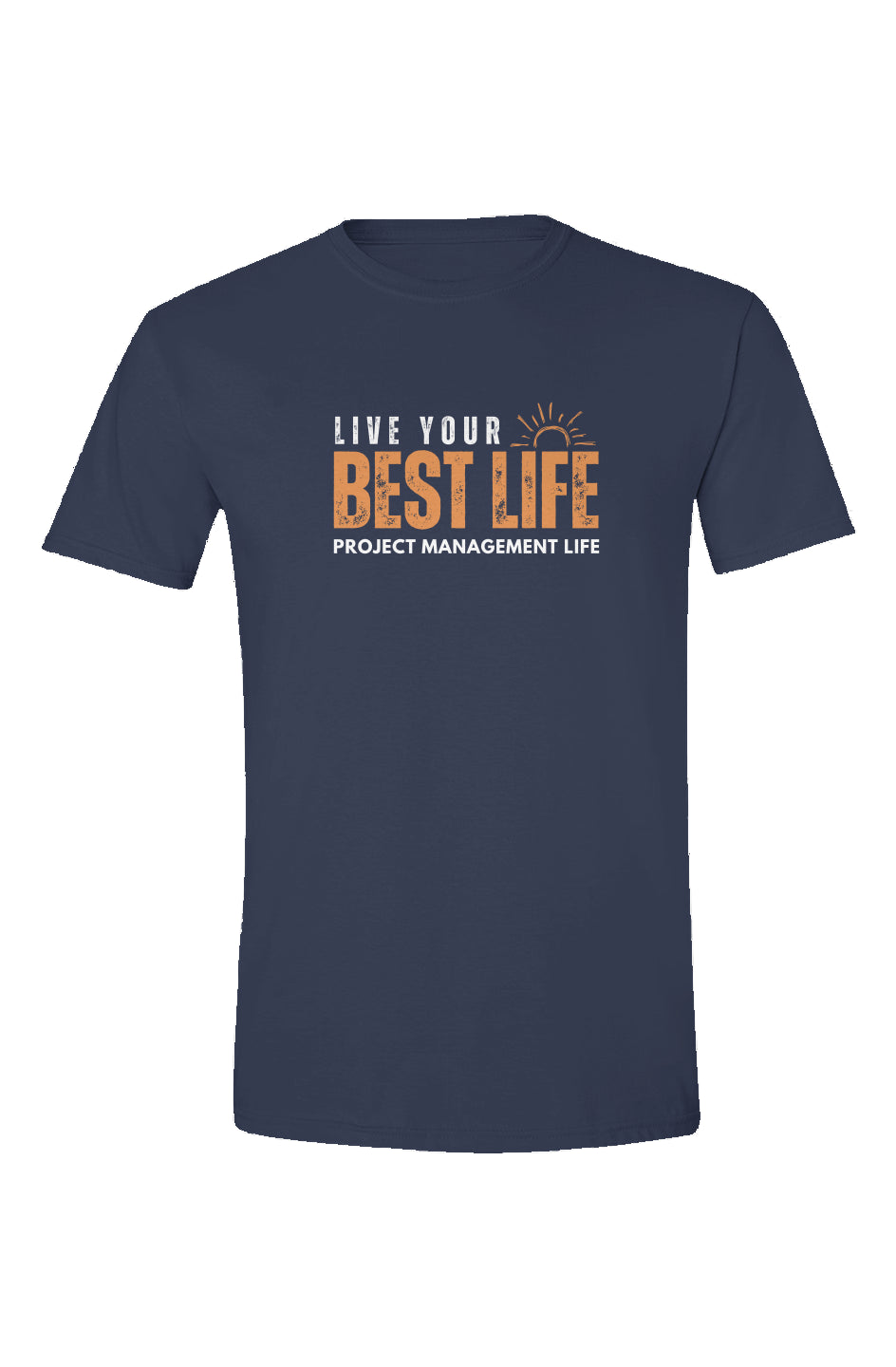 Men's PML Live Your Best Life T-Shirt - Navigation Navy