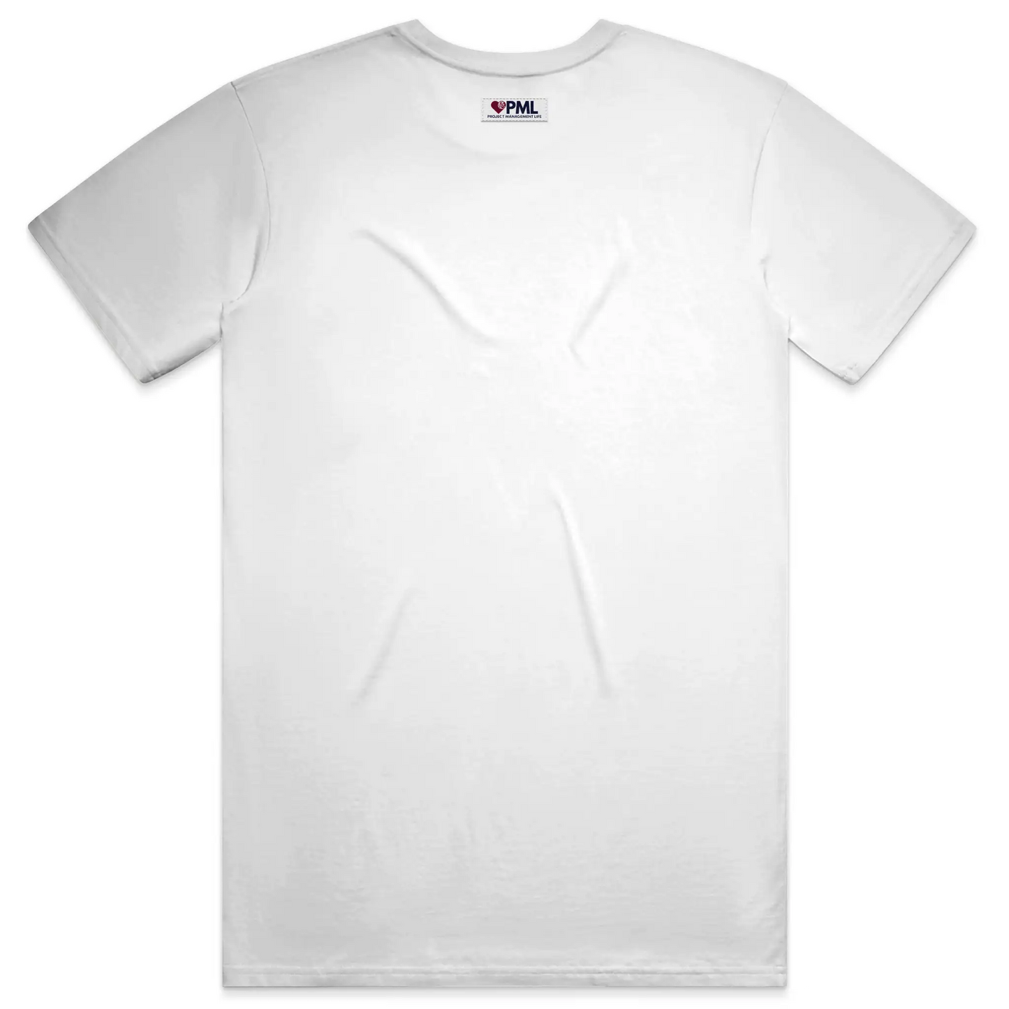Men's PML Soft Style Tee Back View - Whiteboard White