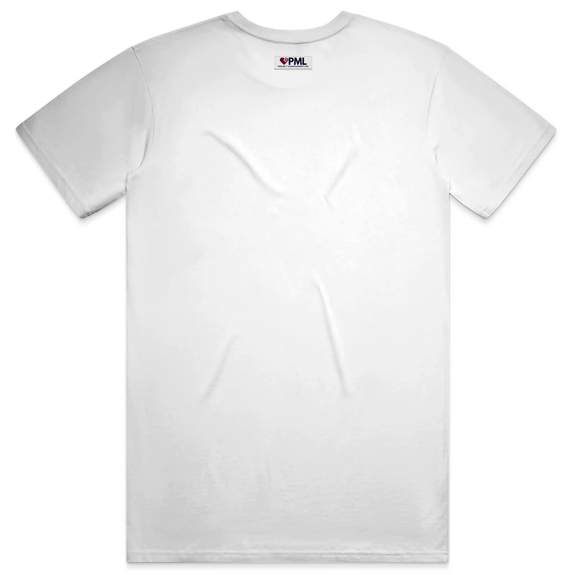 Men's PML Soft Style Tee Back View - Whiteboard White