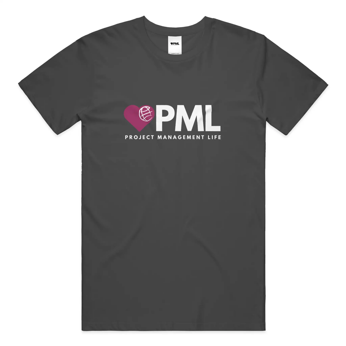 Men's PML T-Shirt Front View - Baseline Black