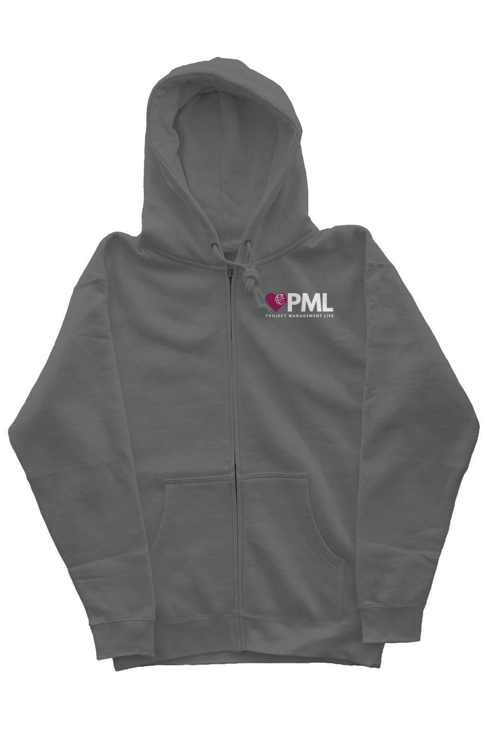 PML Full-Zip Hoodie in Gantt Gray