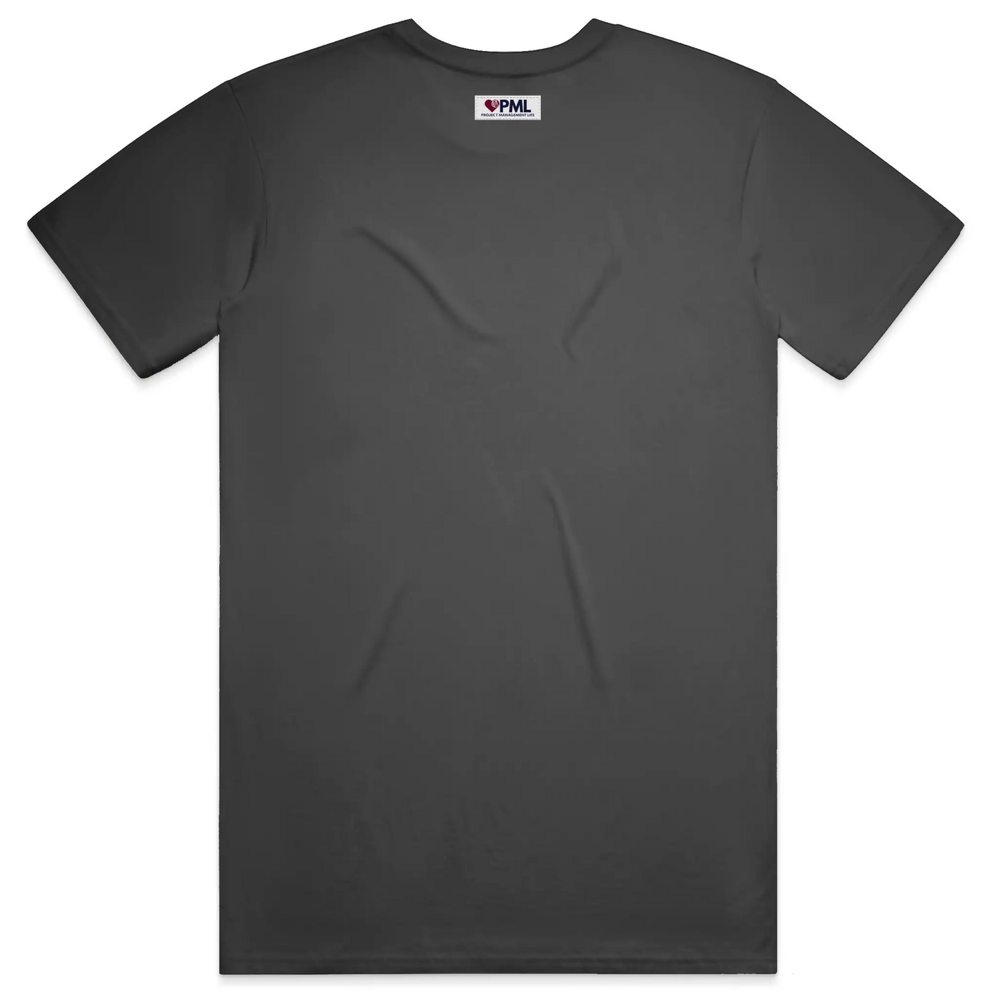 PML Men's T-Shirt Back View - Baseline Black