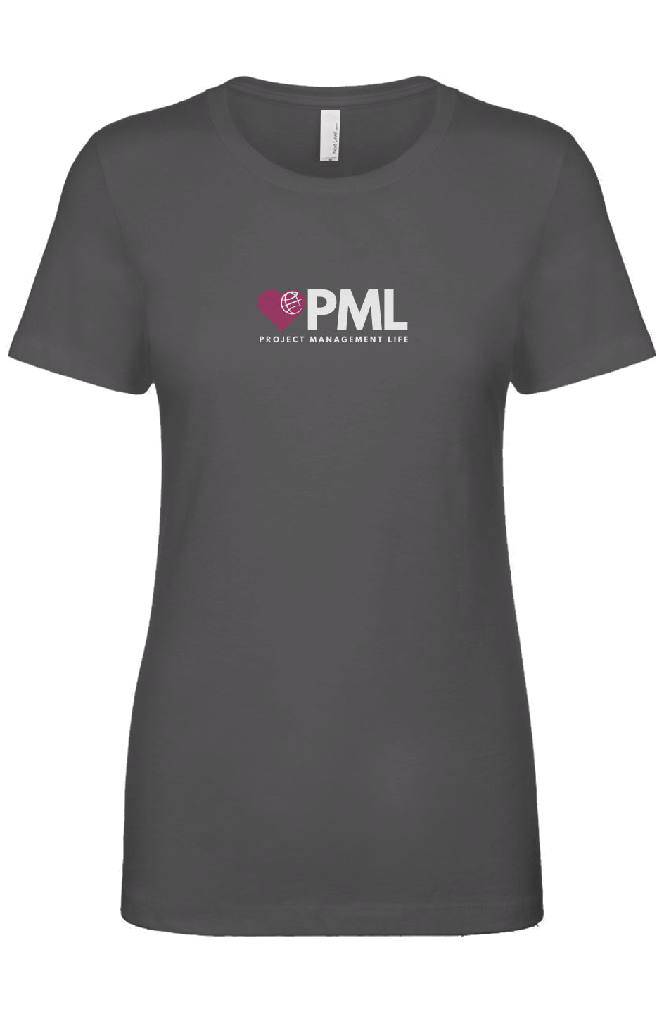PML Women's Fitted Cotton Tee - Gantt Gray