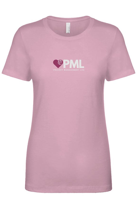 PML Women's Fitted Soft Cotton Tee - Project Pink