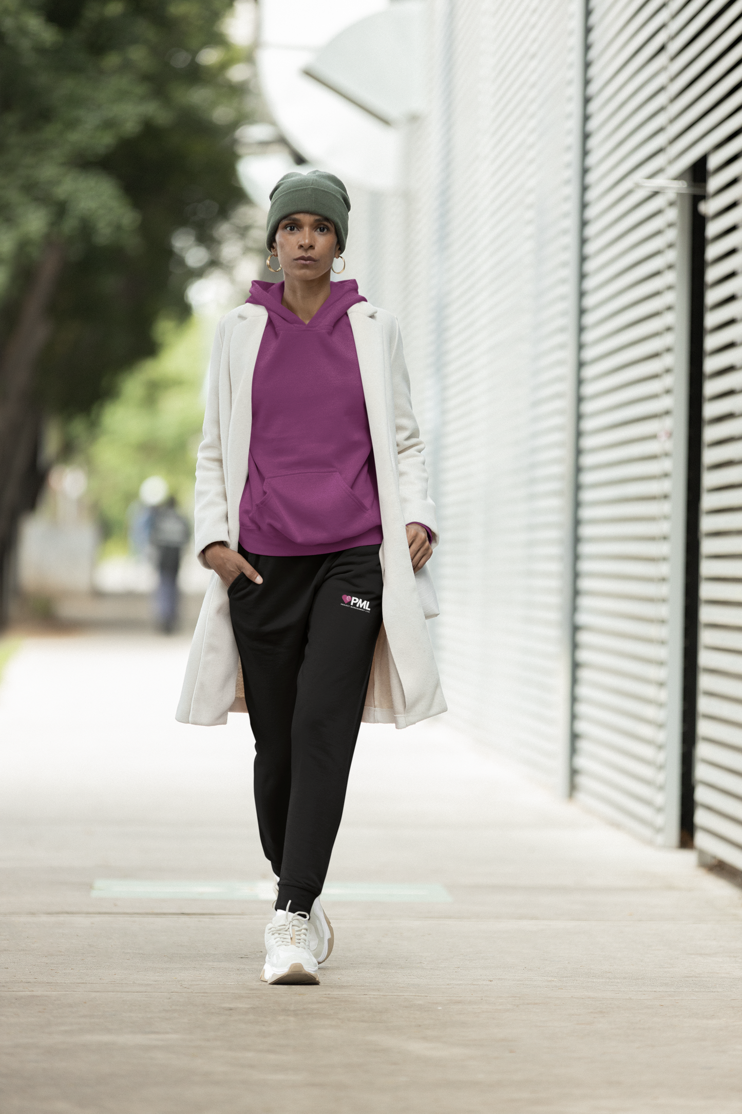 PML Women's Yoga Fitted Joggers Pants - Baseline Black