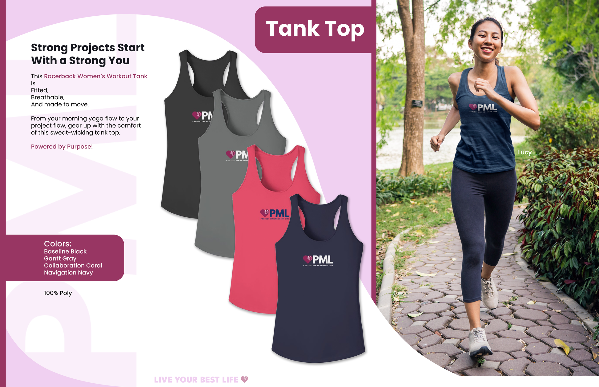 Women's PML Workout Tank Tops